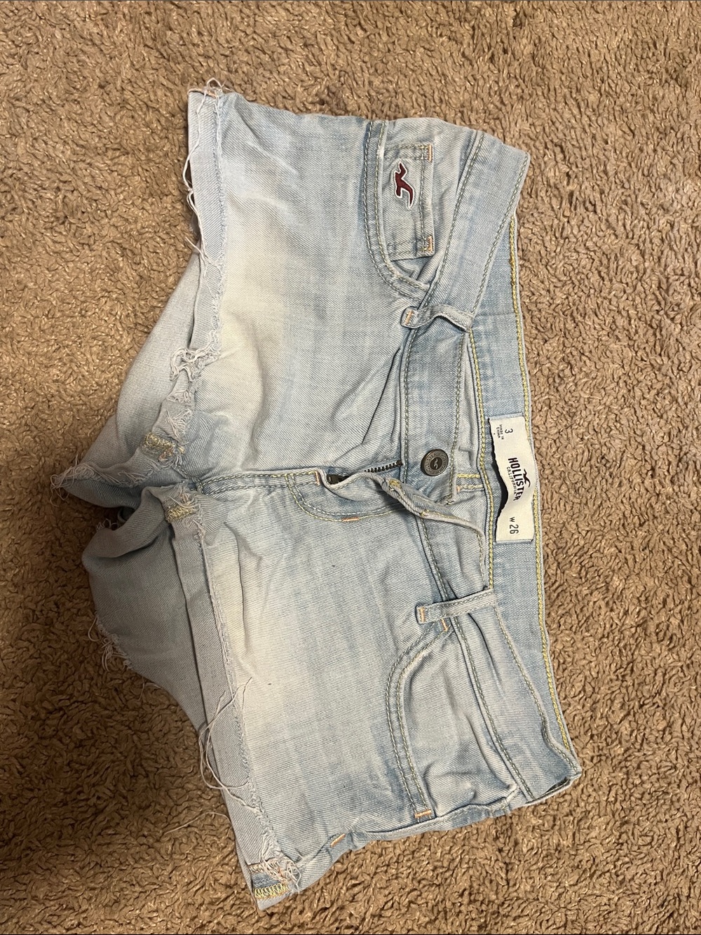 Hollister Light Wash Denim Jean Shorts